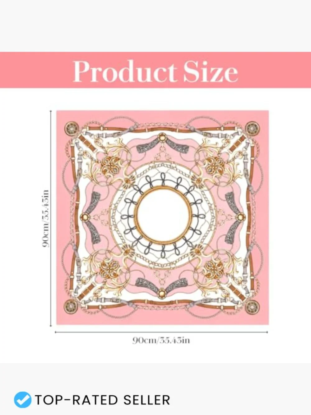 Large Silk Satin Square Bandana Scarf for Women Hair Wrap Neck Scarf with Hair